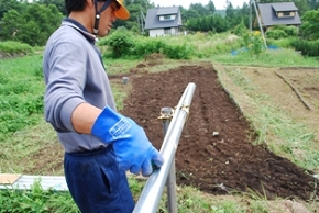 太陽光発電施設を設置した様子