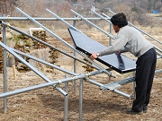 太陽光発電施設を設置した様子